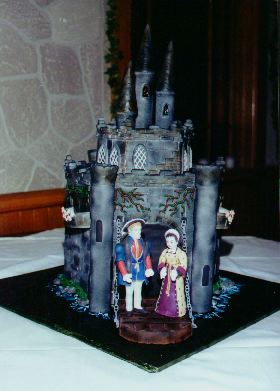 The front of the cake